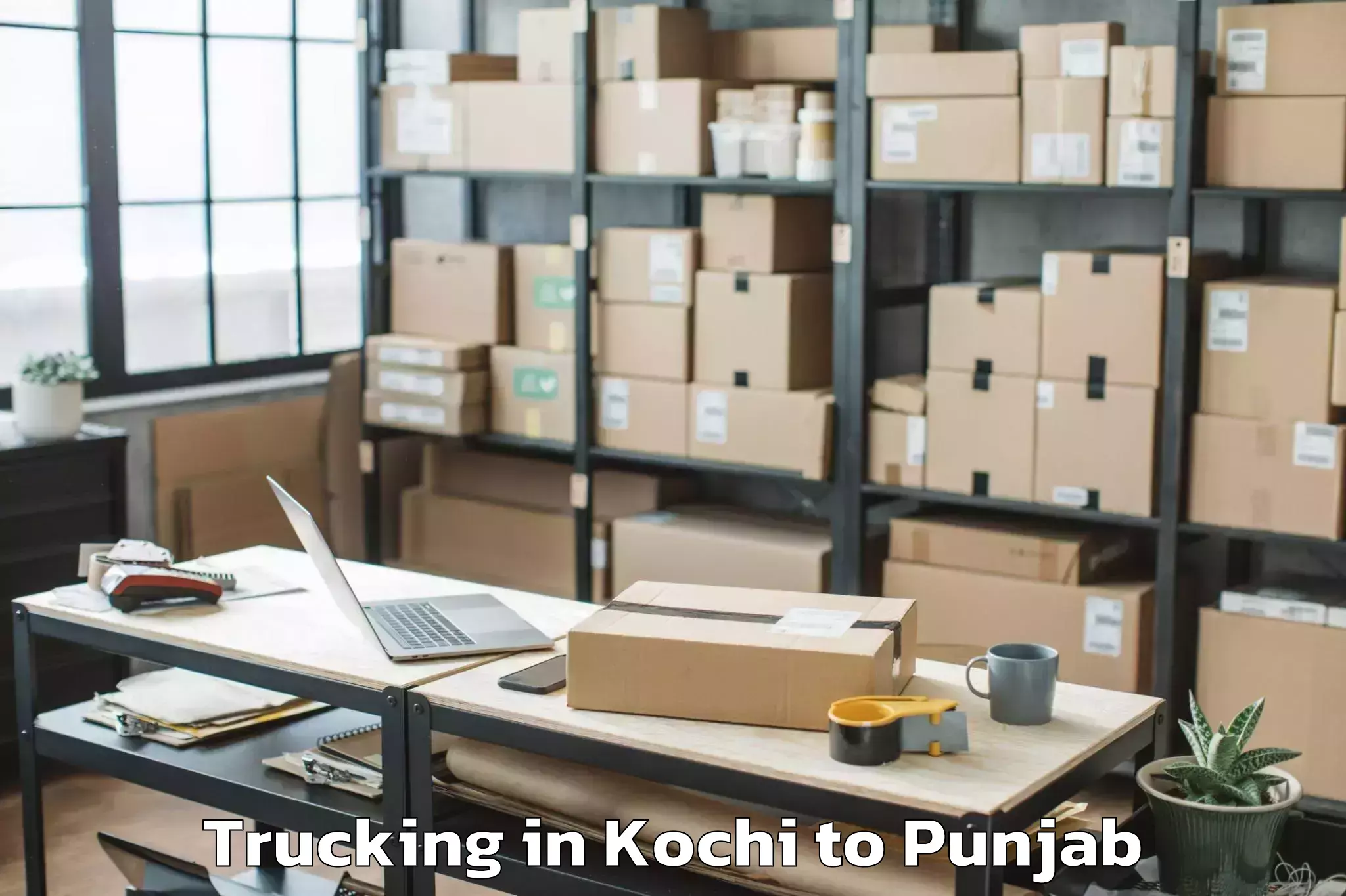 Top Kochi to Gidderbaha Trucking Available